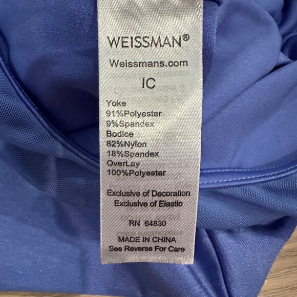 WEISSMAN IC PURPLE SEQUIN COMPETITION DANCE COSTUME #13423 - Picture 6 of 7